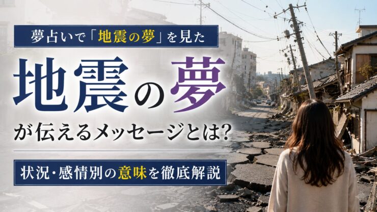 【夢占い】地震の夢の意味とは？シチュエーション別の暗示と対処法を徹底解説