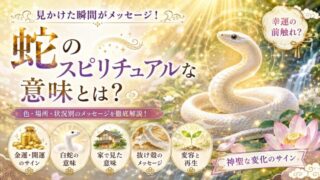 蛇のスピリチュアルな意味とは？色・場所・状況別のメッセージと開運の解決法を徹底解説